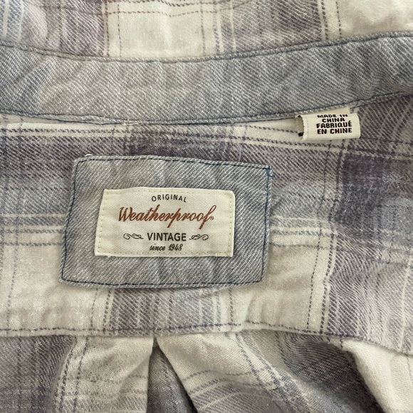 Custom upcycled “Camping” plaid, flannel. - Picture 5 of 5